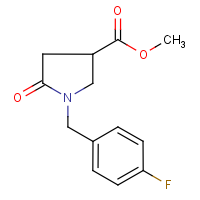 CAS: 1171317-52-4 | PC446068 | 1-(4-Fluoro-benzyl)-5-oxo-pyrrolidine-3-carboxylic acid methyl ester