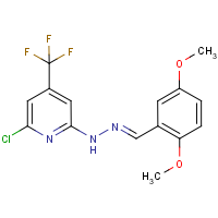 CAS:1431559-91-9 | PC446076 | N-(6-Chloro-4-trifluoromethyl-pyridin-2-yl)-N'-[1-(2,5-dimethoxy-phenyl)-meth-(E)-ylidene]-hydrazine