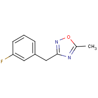 CAS: | PC446171 | 3-(3-Fluorobenzyl)-5-methyl-[1,2,4]oxadiazole