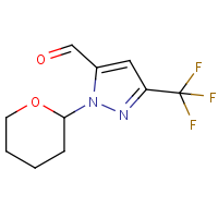 CAS: 1437794-28-9 | PC448029 | 1-(Oxan-2-yl)-3-(trifluoromethyl)pyrazole-5-carboxaldehyde