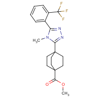 CAS:719274-90-5 | PC448045 | Methyl 4-(4-methyl-5-(2-(trifluoromethyl)phenyl)-4H-1,2,4-triazol-3-yl)bicyclo[2.2.2]octane-1-carboxylate