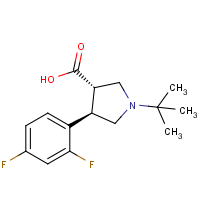 CAS:455957-94-5 | PC448050 | (3S,4R)-1-tert-Butyl-4-(2,4-difluorophenyl)pyrrolidine-3-carboxylic acid