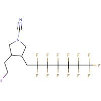 CAS: 1365808-06-5 | PC450013 | 3-(2-Iodoethyl)-4-(1H,1H-perfluoroheptyl)pyrrolidine-1-carbonitrile