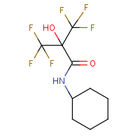 CAS:1980087-10-2 | PC450486 | N-Cyclohexyl-3,3,3-trifluoro-2-hydroxy-2-(trifluoromethyl)propanamide
