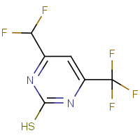 CAS:1823320-63-3 | PC450498 | 4-(Difluoromethyl)-6-(trifluoromethyl)pyrimidine-2-thiol