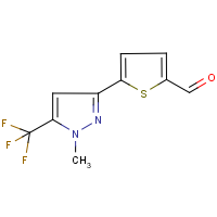 CAS: 175202-93-4 | PC4518 | 5-[1-Methyl-5-(trifluoromethyl)-1H-pyrazol-3-yl]thiophene-2-carboxaldehyde