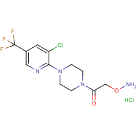 CAS: 321391-87-1 | PC4620 | 1-[2-(Aminooxyacetyl]-4-[3-chloro-5-(trifluoromethyl)pyridin-2-yl]piperazine hydrochloride