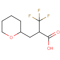 CAS: 887267-00-7 | PC4658 | 3,3,3-Trifluoro-2-(tetrahydro-2H-pyran-2-ylmethyl)propanoic acid