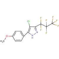 CAS: 1029636-21-2 | PC4684 | 4-Chloro-5-(4-methoxyphenyl)-3-perfluopropylpyrazole