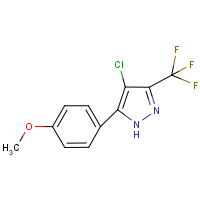 CAS: 740807-64-1 | PC4685 | 4-Chloro-5-(4-methoxyphenyl)-3-trifluomethylpyrazole