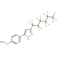CAS: 1029636-49-4 | PC4763 | 5-(4-Methoxyphenyl)-3-perfluorohexyl-1H-pyrazole