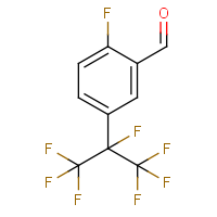 CAS: 2379918-42-8 | PC48395 | 2-Fluoro-5-(1,1,1,2,3,3,3-heptafluoropropan-2-yl)benzaldehyde