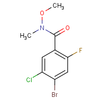 CAS:1820740-68-8 | PC48481 | 4-Bromo-5-chloro-2-fluoro-N-methoxy-N-methylbenzamide