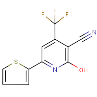 CAS:3335-45-3 | PC4865 | 2-Hydroxy-6-(thien-2-yl)-4-(trifluoromethyl)pyridine-3-carbonitrile