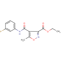 CAS:338792-89-5 | PC4887 | Ethyl 4-[(3-fluoroanilino)carbonyl]-5-methylisoxazole-3-carboxylate