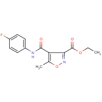 CAS:338761-30-1 | PC4889 | Ethyl 4-[(4-fluoroanilino)carbonyl]-5-methylisoxazole-3-carboxylate