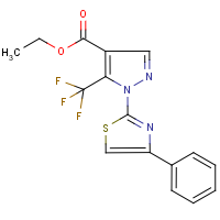 CAS: 159885-61-7 | PC4907 | Ethyl 1-(4-phenylthiazol-2-yl)-5-(trifluoromethyl)-1H-pyrazole-4-carboxylate
