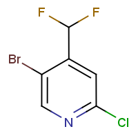 CAS: 1374659-34-3 | PC49138 | 5-Bromo-2-chloro-4-(difluoromethyl)pyridine