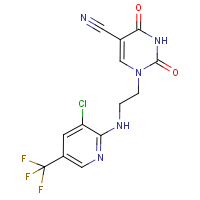 CAS: 338409-11-3 | PC4916 | 1-[2-[3-Chloro-5-(trifluoromethyl)pyridin-2-ylamino]ethyl]-5-cyano-1,2,3,4-tetrahydropyrimidine-2,4-dione