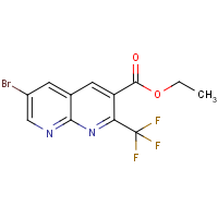 CAS: 1188431-90-4 | PC49186 | Ethyl 6-bromo-2-(trifluoromethyl)-1,8-naphthyridine-3-carboxylate
