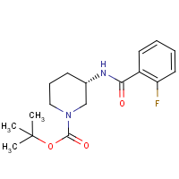 CAS:1322200-89-4 | PC49225 | (3S)-3-[(2-Fluorobenzoyl)amino]piperidine, N1-BOC protected