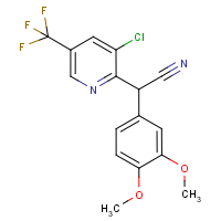 CAS: 338407-18-4 | PC4927 | 2-[3-Chloro-5-(trifluoromethyl)pyridin-2-yl]-2-(3,4-dimethoxyphenyl)acetonitrile