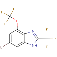 CAS: 1417341-58-2 | PC49316 | 6-Bromo-4-(trifluoromethoxy)-2-(trifluoromethyl)-1H-benzimidazole