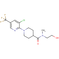 CAS:303150-26-7 | PC4933 | 1-[3-Chloro-5-(trifluoromethyl)pyridin-2-yl]-N-(2-hydroxyethyl)-N-methylpiperidine-4-carboxamide