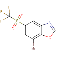 CAS:1440535-17-0 | PC49363 | 7-Bromo-5-[(trifluoromethyl)sulphonyl]-1,3-benzoxazole