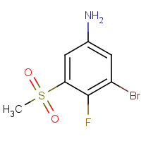 CAS: 1440535-19-2 | PC49366 | 3-Bromo-4-fluoro-5-(methylsulphonyl)aniline