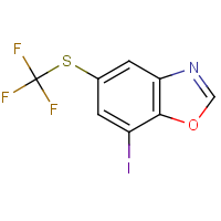CAS:1820736-27-3 | PC49382 | 7-Iodo-5-[(trifluoromethyl)thio]-1,3-benzoxazole