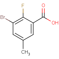 CAS: 72518-16-2 | PC49431 | 3-Bromo-2-fluoro-5-methylbenzoic acid