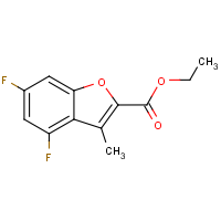 CAS:1994412-94-0 | PC49451 | Ethyl 4,6-difluoro-3-methyl-1-benzofuran-2-carboxylate