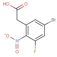 CAS: 1805938-07-1 | PC49464 | 5-Bromo-3-fluoro-2-nitrophenylacetic acid