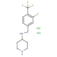 CAS:1322200-87-2 | PC49491 | 4-{[3-Fluoro-4-(trifluoromethyl)benzyl]amino}piperidine dihydrochloride