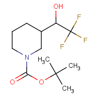 CAS:1283718-04-6 | PC49520 | 3-(1-Hydroxy-2,2,2-trifluoroethyl)piperidine, N-BOC protected