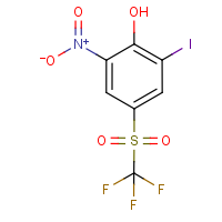 CAS:1440535-20-5 | PC49600 | 2-Iodo-6-nitro-4-[(trifluoromethyl)sulphonyl]phenol