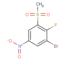 CAS: 1445995-73-2 | PC49612 | 3-Bromo-2-fluoro-5-nitrophenyl methyl sulphone