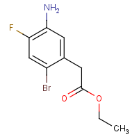 CAS: 1442471-26-2 | PC49719 | Ethyl 2-(5-amino-2-bromo-4-fluorophenyl)acetate