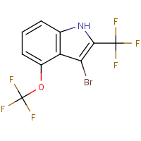 CAS:  | PC499025 | 3-Bromo-4-(trifluoromethoxy)-2-(trifluoromethyl)indole