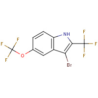 CAS:  | PC499026 | 3-Bromo-5-(trifluoromethoxy)-2-(trifluoromethyl)indole