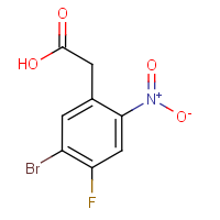 CAS:1598963-13-3 | PC500256 | 5-Bromo-4-fluoro-2-nitrophenylacetic acid