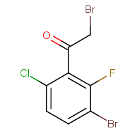 CAS:1807121-46-5 | PC500485 | 3-Bromo-6-chloro-2-fluorophenacyl bromide