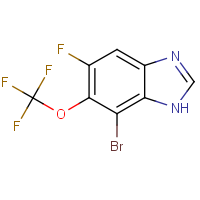 CAS: 2091436-51-8 | PC500575 | 7-Bromo-5-fluoro-6-(trifluoromethoxy)-1H-benzimidazole