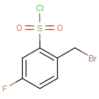 CAS: 1820717-41-6 | PC500582 | 2-(Bromomethyl)-5-fluorobenzenesulphonyl chloride