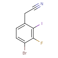 CAS: 1823318-87-1 | PC500607 | 4-Bromo-3-fluoro-2-iodophenylacetonitrile