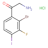 CAS: 1824048-89-6 | PC500610 | 2-Bromo-3-fluoro-4-iodophenacylamine hydrochloride
