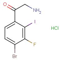 CAS: 1824271-42-2 | PC500622 | 4-Bromo-3-fluoro-2-iodophenacylamine hydrochloride