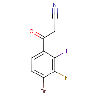 CAS: 1823323-76-7 | PC500623 | 4-Bromo-3-fluoro-2-iodobenzoylacetonitrile