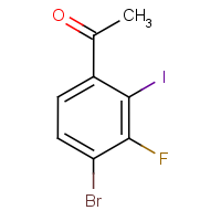 CAS:1824056-42-9 | PC500628 | 4'-Bromo-3'-fluoro-2'-iodoacetophenone